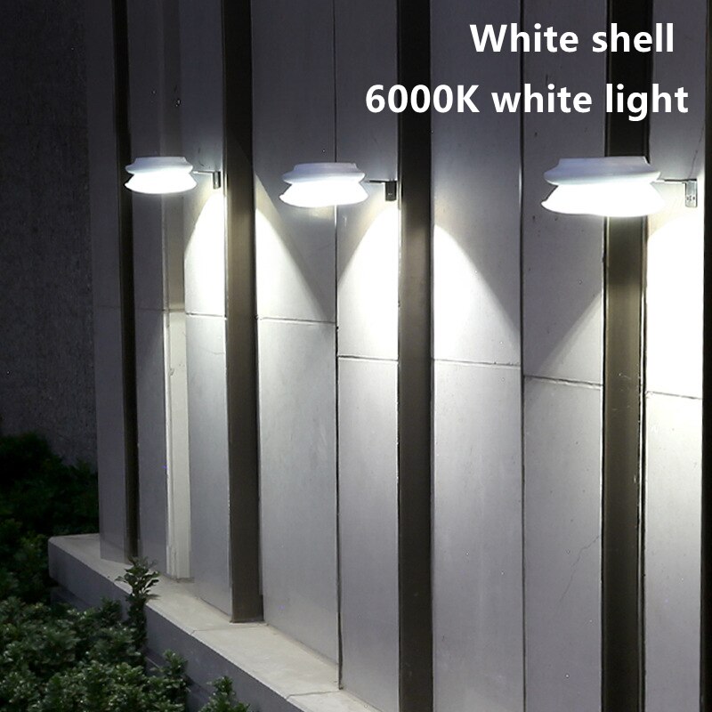 360 degree lighting outdoor solar light PIR motion sensor solar garden light energy saving street lamp wall lamp Three modes: WHITE