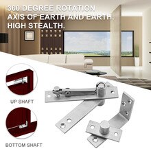 Door Pivot Hinge Shaft 90 Degree Rotation Easy Install Universal With Screws Cabinet Opening Closing Hinge 201Positioning Hinge