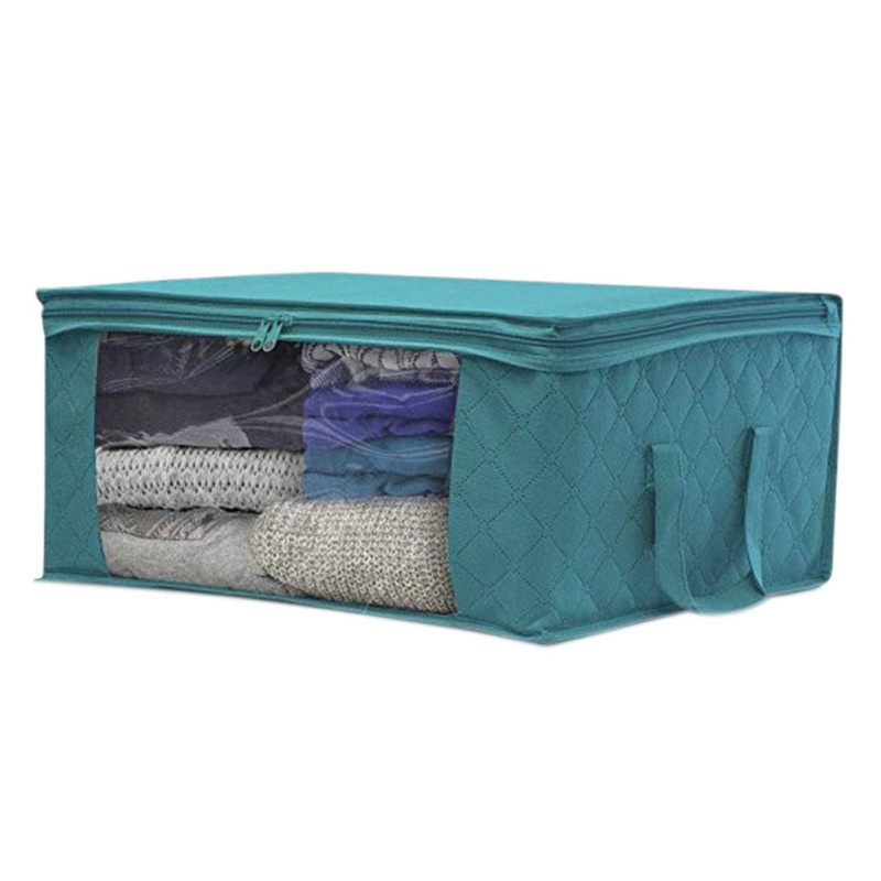 Non-Woven Clothes Storage Bag Folding Quilt Dust-Proof Cabinet Finishing Box Home Storage Supplies: A-1pc