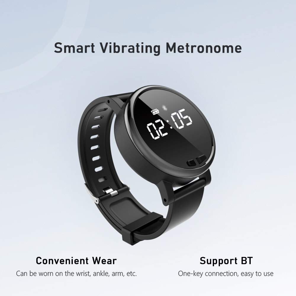 Smart Vibrating Metronome Multifunctional Intelligent Somatosensory Portable Universal Metronome for Guitar Piano Violin Drum