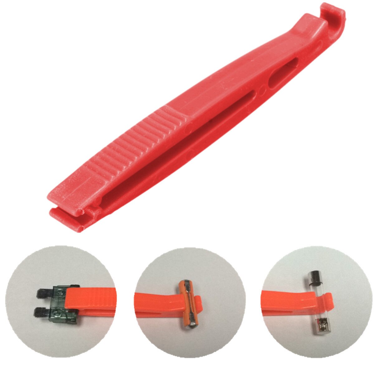 Extracteur de fusibles en verre | Lame de Van de voiture rouge, outil Standard d'extraction de fusibles, outil d'extraction