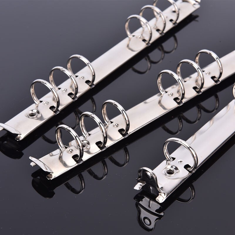 A4 B5 A5 Notebook Metal Clip Stainless steel Loose Leaf Spiral Notebook Ring Binder DIY Fill Paper Storage Folder Accessories