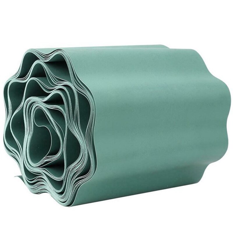 Garden Lawn Edging Strip Flexible Plastic Decoration Border Courtyard Fence 9X15M