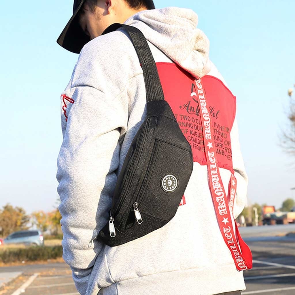 Women and Men Multifunctional bum bag Oxford Oxford convenient waist bag Male Outdoor Sport Easy to carry waist bag fanny pack