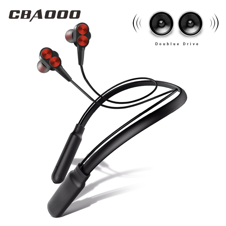 Cbaoooo  b800 bluetooth oordopjes draadloze koptelefoon sport stereo bluetooth oordopjes met microfoon voor telefoon