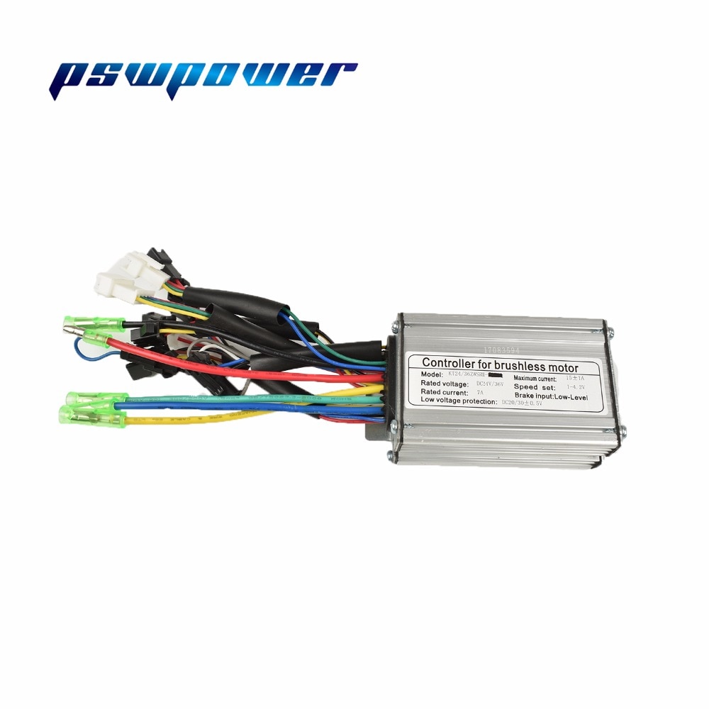 24V/36V 250W 15A Brushless DC Square Wave Controller ebike Electric Bicycle Hub Motor Controller with right output