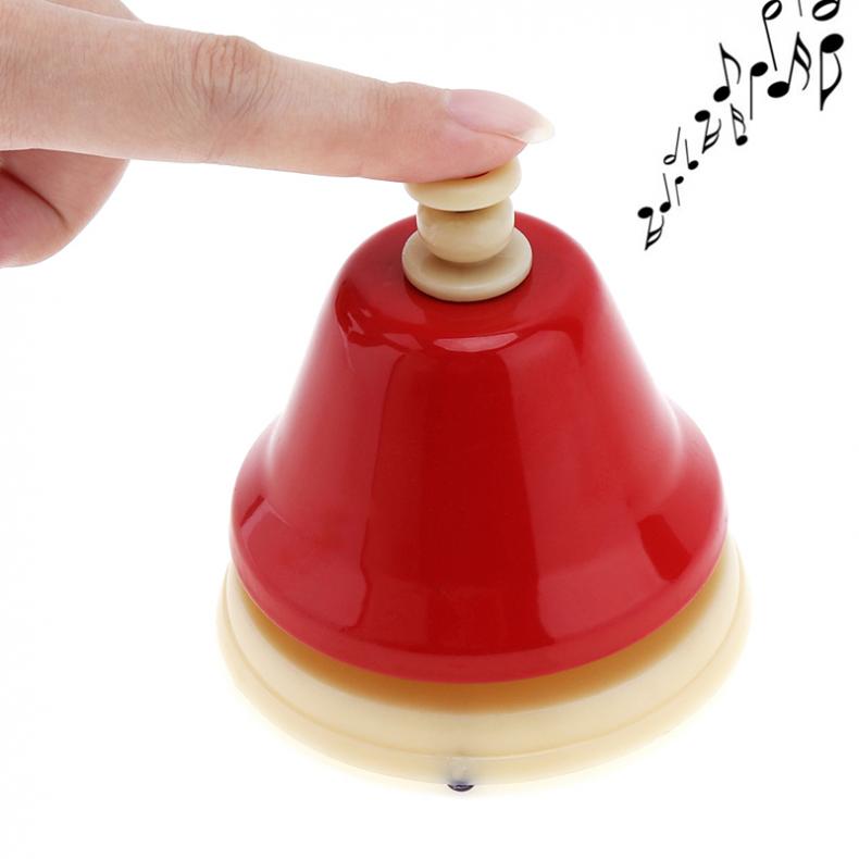 8pcs/lot Colorful Hand Bell Set Musical Instrument Musical for Children Baby Early Education hand bell