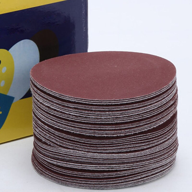 10pcs 4inch 100mm Round Sandpaper Disk Sand Sheets Grit 40-2000 Hook Loop Surfaces Sanding Pad Grinder Disc Flocking Polish