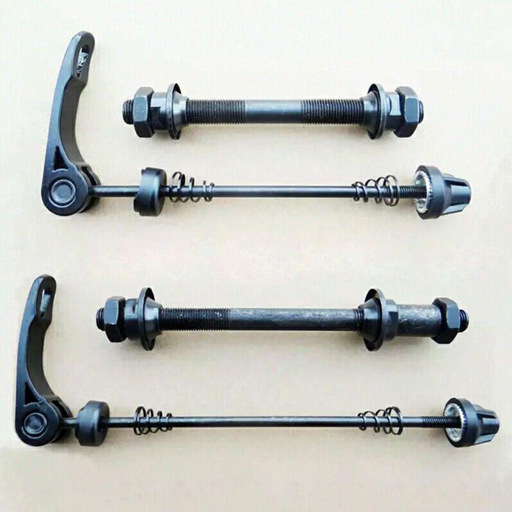 Lot De 2 Axes à Dégagement Rapide Pour Vélo - Avant (11.2 Cm) & Arrière (14.4 Cm), Alliage Acier/Alu, Pour VTT Et Vélo Route