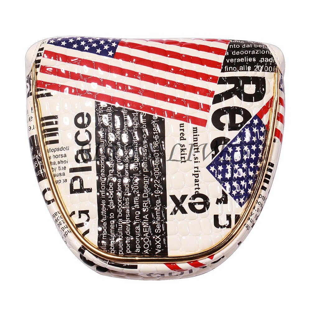 Mallet putter cover golf headcover putter head cover magnetisk lukking stil: 1