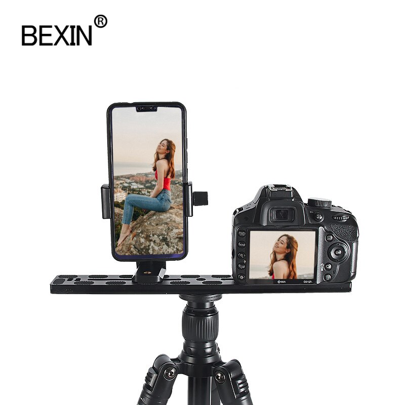 BEXIN long Camera tripod quick release plate quick shot clip bracket camera mount plate for dslr camera tripod with 1/4 screw