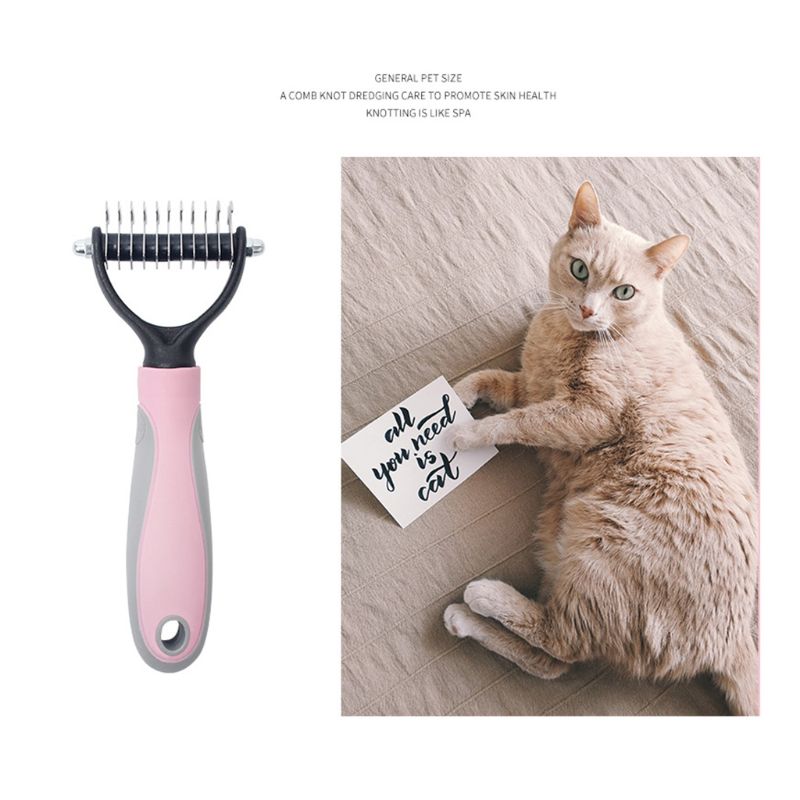 Ontharing Kam voor Honden Kat Trimmen Deshedding Borstel Grooming Gereedschap