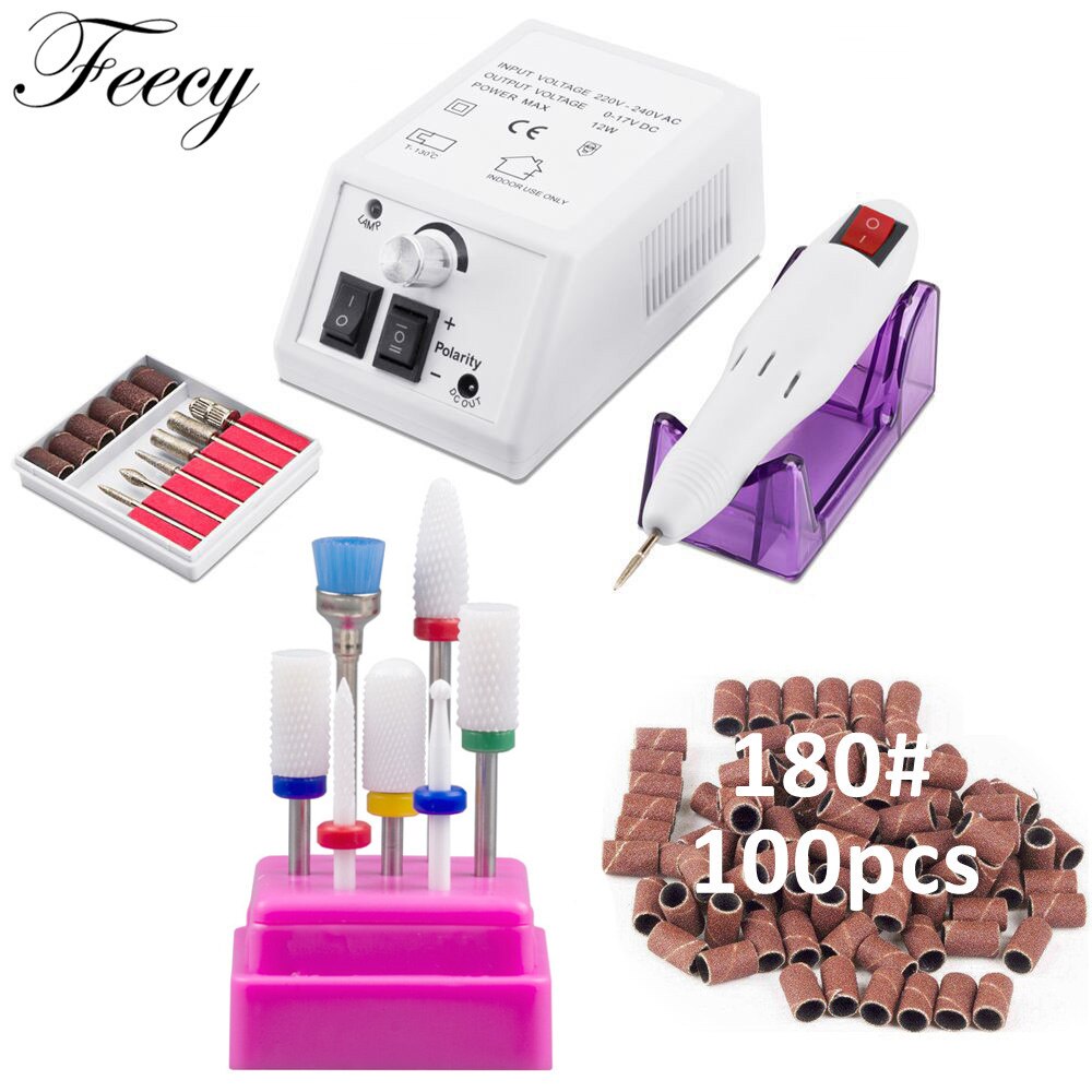 Manicure En Pedicure Frezen Elektrische Machine Voor Nagel Elektrische Nagel Boor Molen Apparatuur Voor Manicure Nail Art Machine Feecy: Feecy848 US