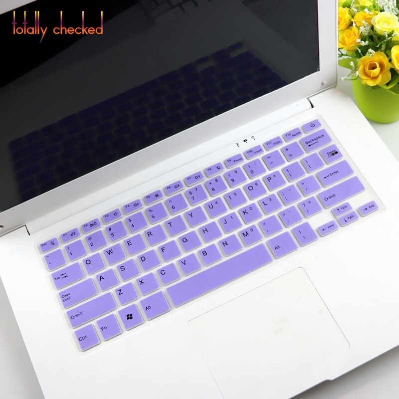 For THOMSON NEO 14 14.1 inch laptop Notebook Silicone Keyboard Cover Protector Skin: purple