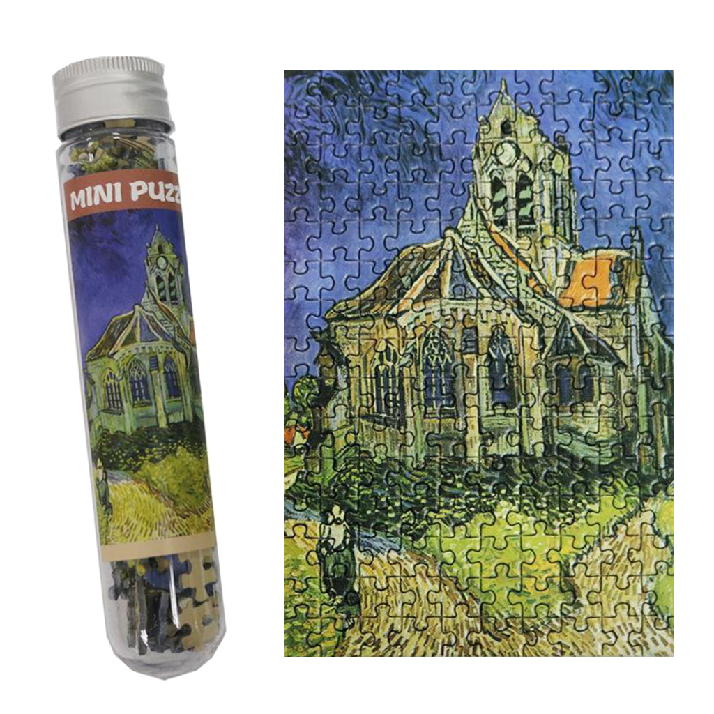Mini Puzzle de peinture, Capsule de Test, Puzzle difficile à assembler soi-même, de 12 ans et plus, 6x4 pouces: church
