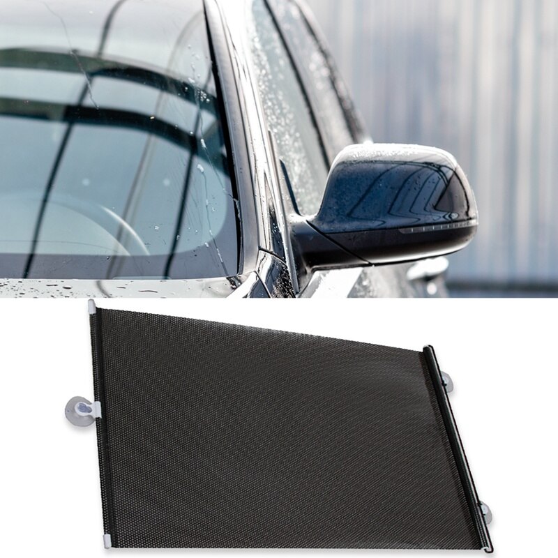 Cubierta retráctil automática para parabrisas de coche, cortina de protección solar, aislamiento térmico Anti-Sol, para verano