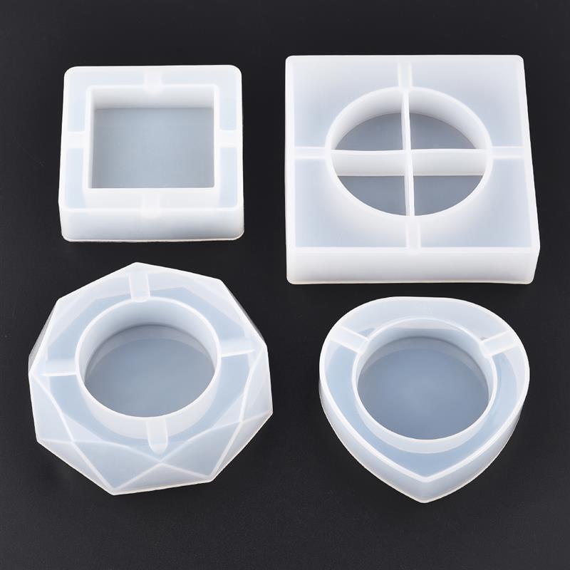 DIY Ashtray Resin Mold Handmade Ashtray UV Epoxy Silicone Mold Home Decor Craft Jewelry Making Tools