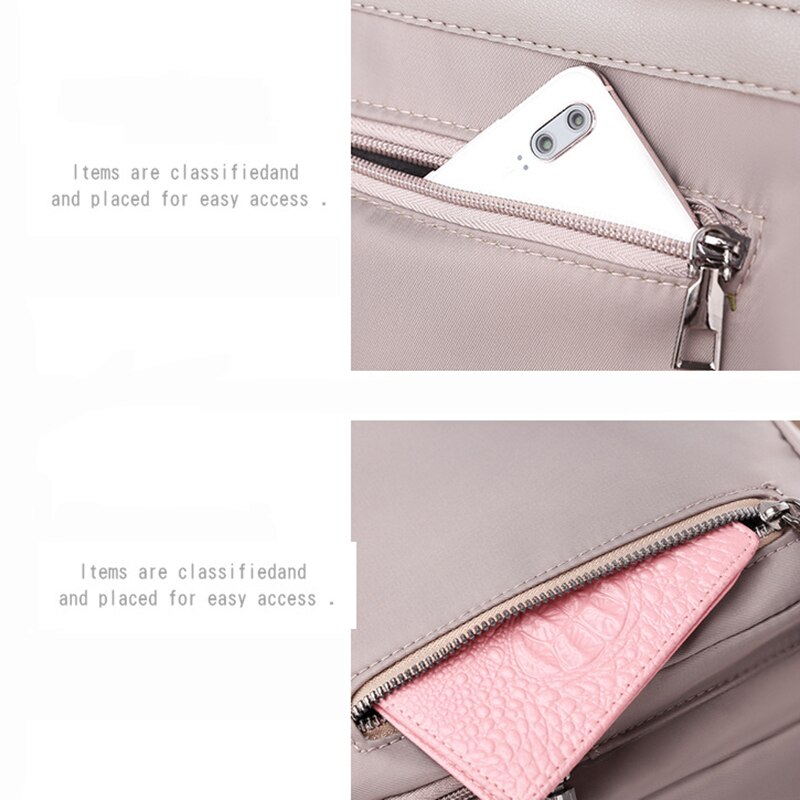 Uformell multifunksjonell stor lommesekk ryggsekk klassisk vanntett oxford dagsekk stor kapasitet reise skulderveske rød