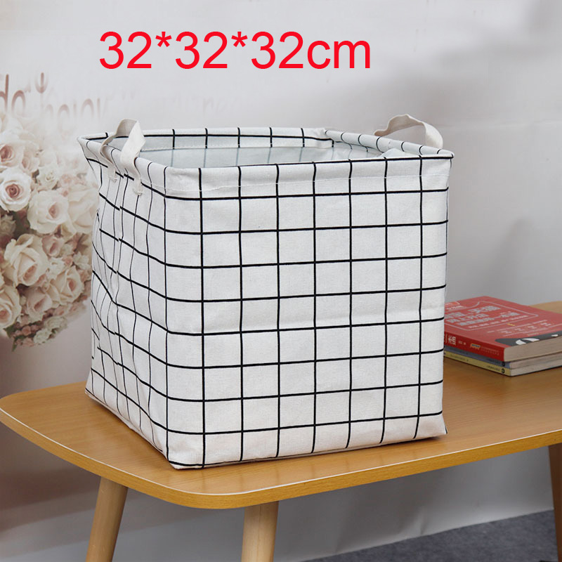 Linnen opbergmand Vuile wasmand Opslag Speelgoedmand Opbergdoos Closet Organizer Muurhangende mand Bureau Organizer Box: MULTI