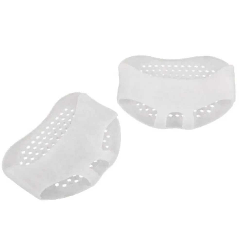 2/4/6pcs Silicone Metatarsal Pads, Toe Separation Foot Pads, Orthopedic Foot Massage Insoles, Forefoot Socks, Foot Care Tools: Beige