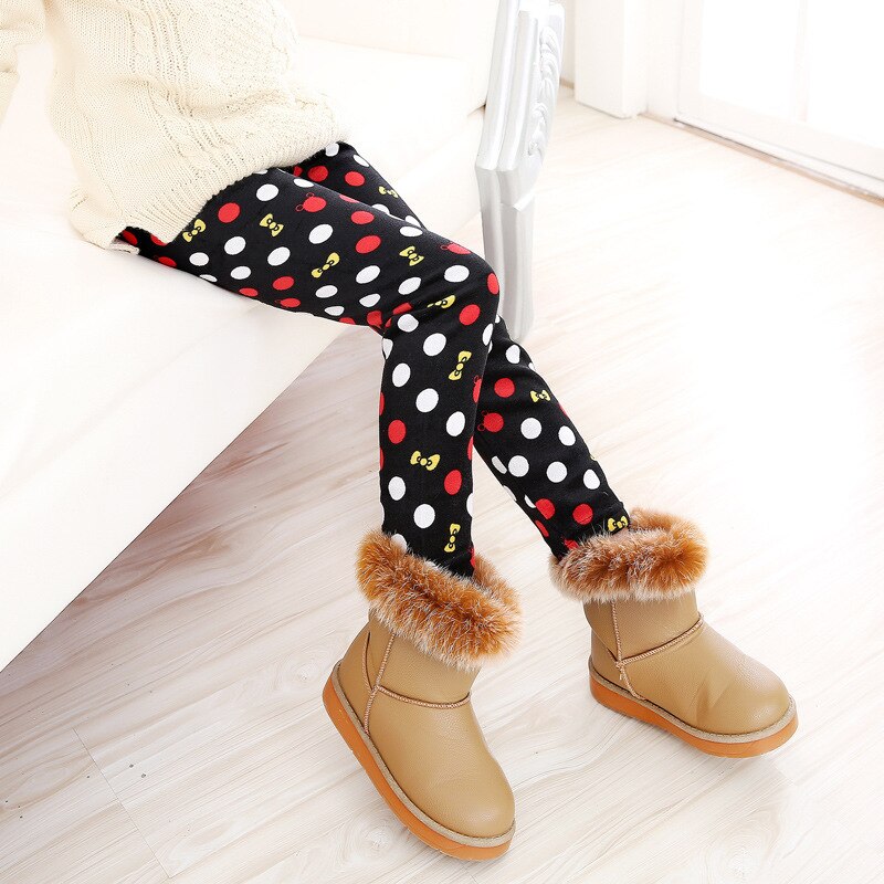 Vinter koreansk version af pigen perle fløjl falder ikke fløjl plus fløjl fortykkelse leggings støvler bukser