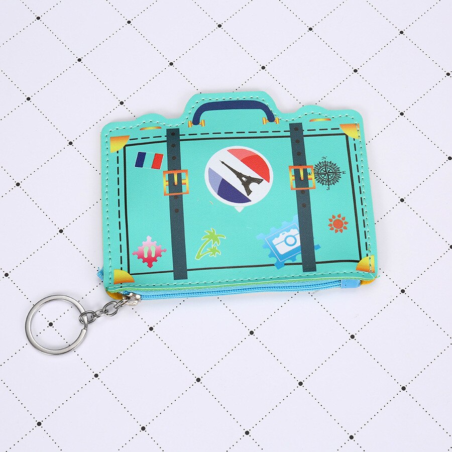Dessin animé Mini porte-monnaie petit zéro portefeuille pochette porte-clé femmes enfants filles Kawaii porte-carte d'argent changement sacs à main 5 pièces: 5