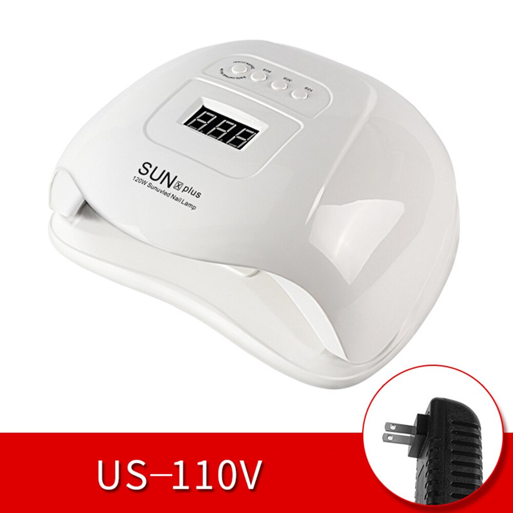 Sun S9-lámpara UV LED para secar esmalte, de uñas en Gel, para manicura, Reino Unido, EE. UU., con pantalla LCD: SUNXPLUS 3