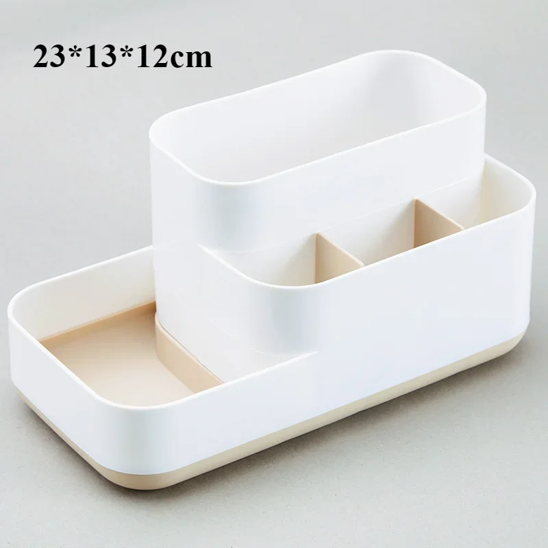 Drawer Makeup Organizer Large Capacity Plastic Makeup Storage Box Lipstick Holder Large Capacity Office Supplies Storage Box: plum