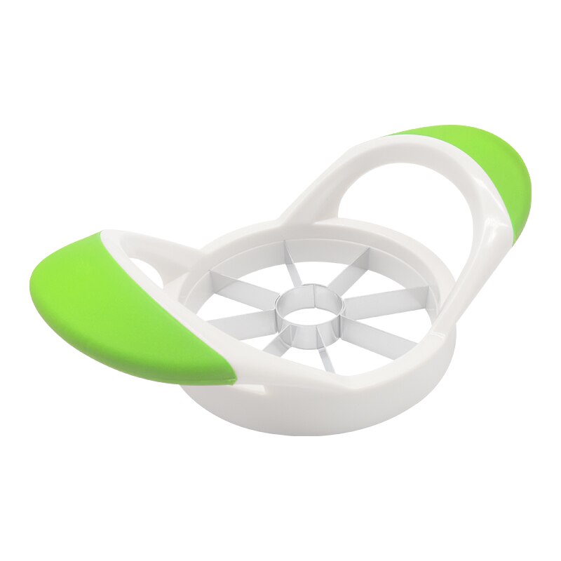 Trancheuse à 8 lames en acier inoxydable pour fruits, trancheur de pommes et poires, séparateur de fruits, Gadget de cuisine: Apple Slicer Green