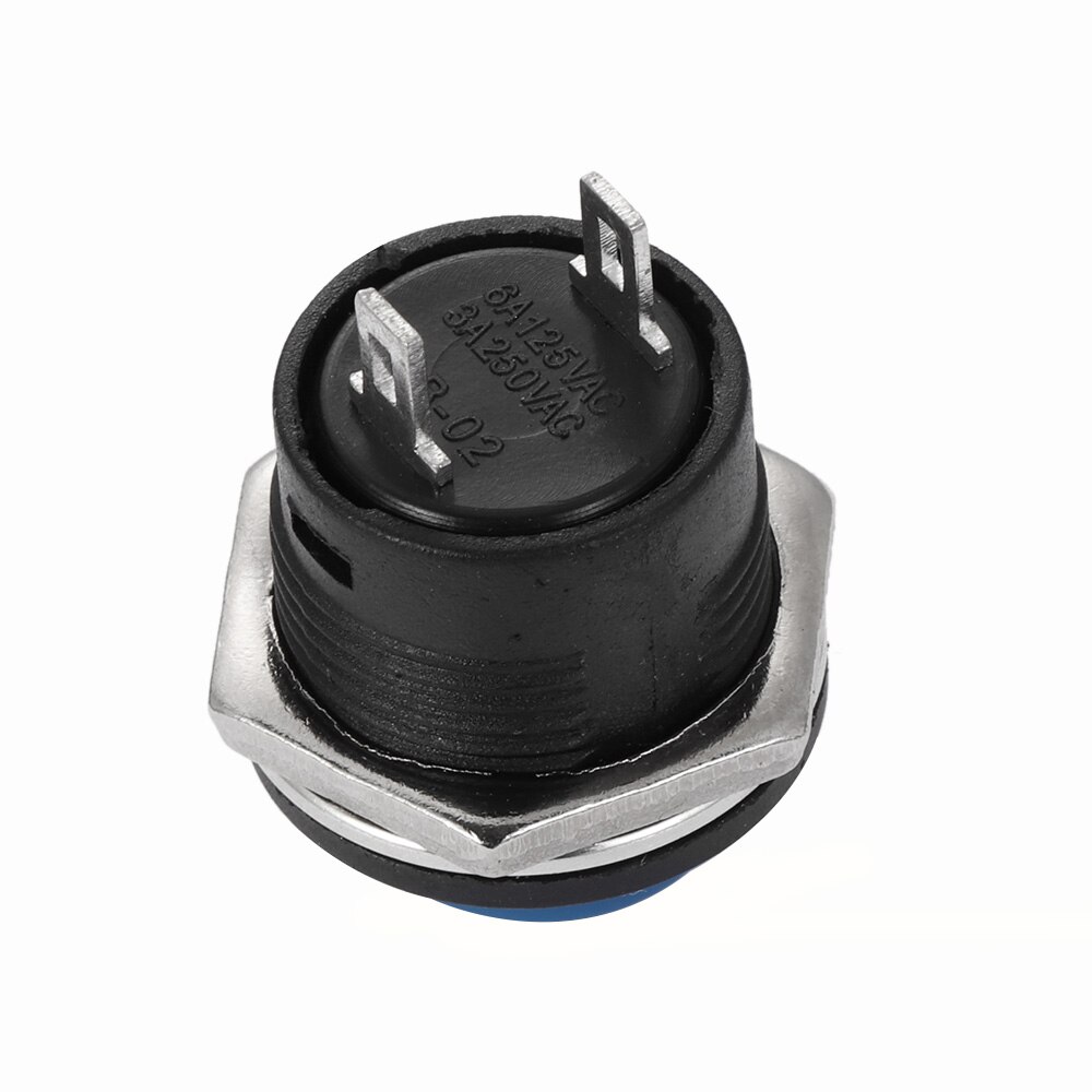 2PCS Mini Starter switch Round Momentary On/Off Push Buttons Horn Switch Automobile Interior Accessories AC 125V 6A/250V 3A Car