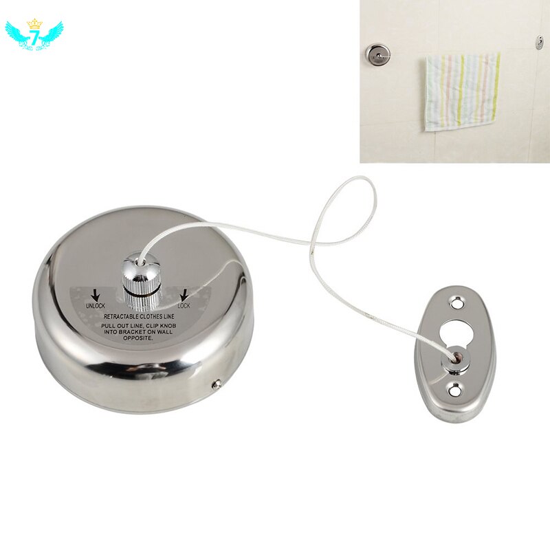 Corde à linge rétractable portable en acier inoxydable pour intérieur et extérieur, cintre pour sèche-linge, organisateur, étendoir à linge, corde