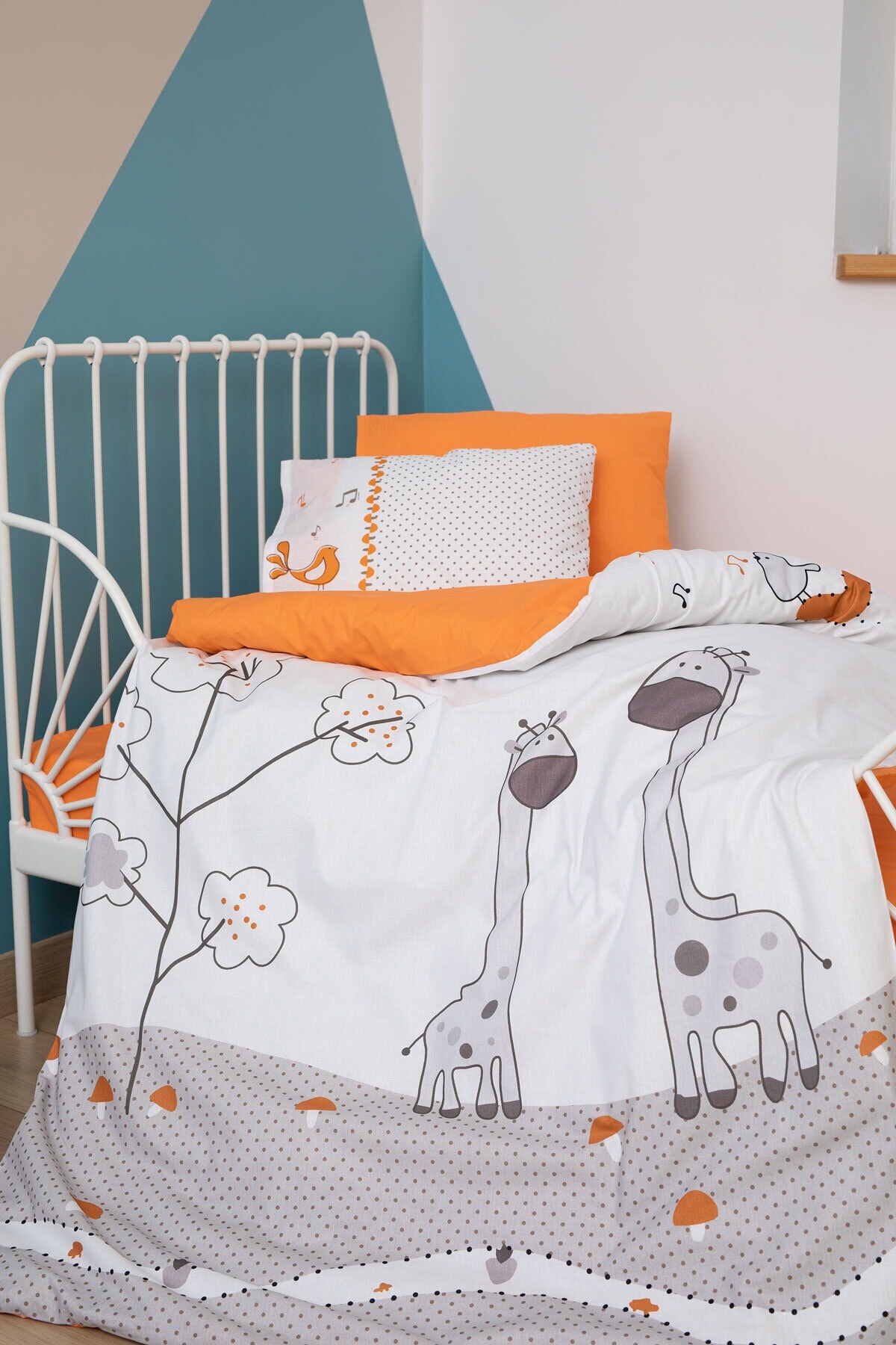 Girls Boys Baby Puerta Giraffe Organic Baby bed Set 100 Cotton Room