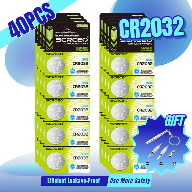 Bateria de lítio cr2032 3v dl2032 ecr2032 cr 2032, célula de botão para relógio, calculadora de brinquedo, carro, chave de controle remoto, eletrônica: Azul