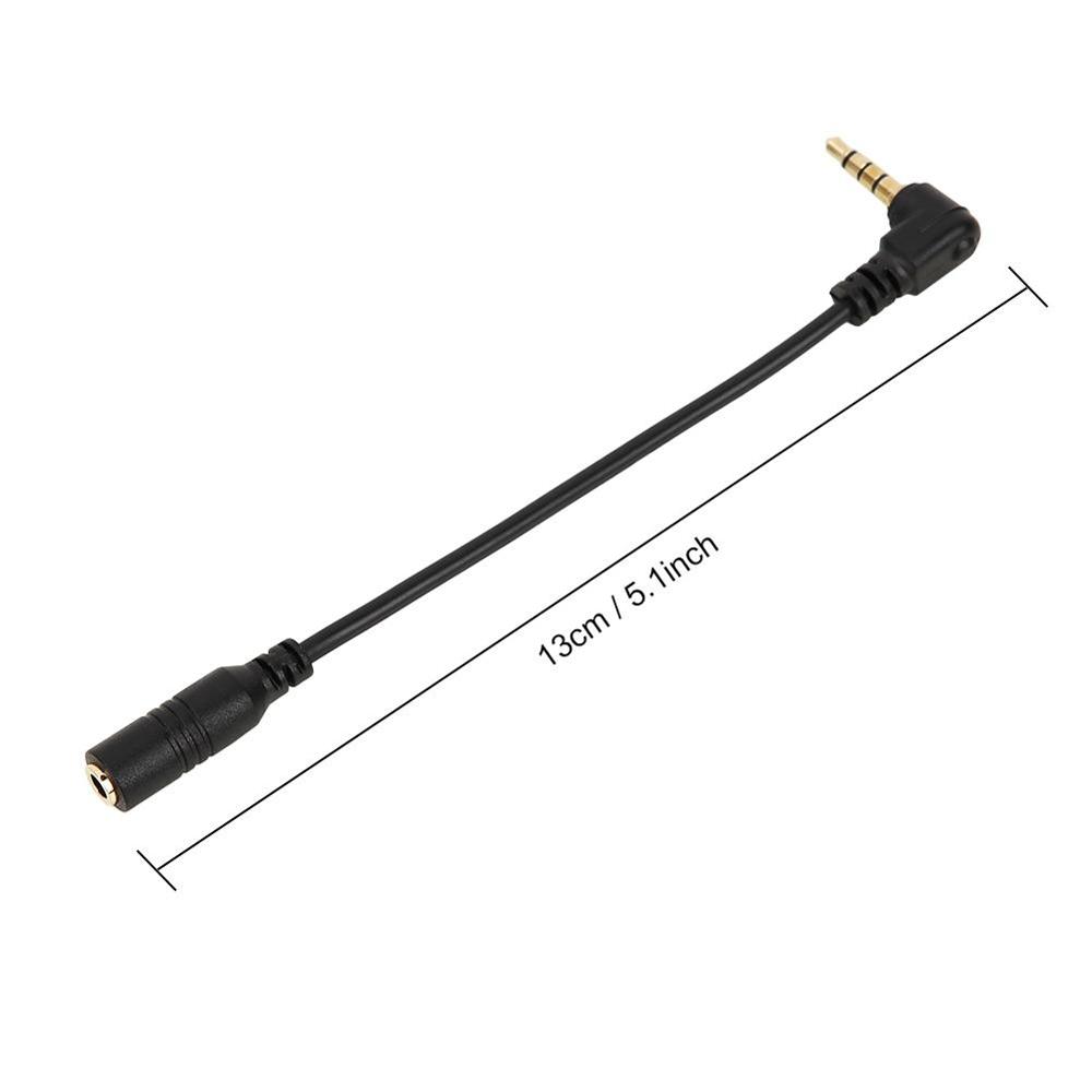 3,5mm conector adaptador TRS toTRRS Cable convertidor 3 polos TRS hembra a 4 polos TRRS macho para micrófono
