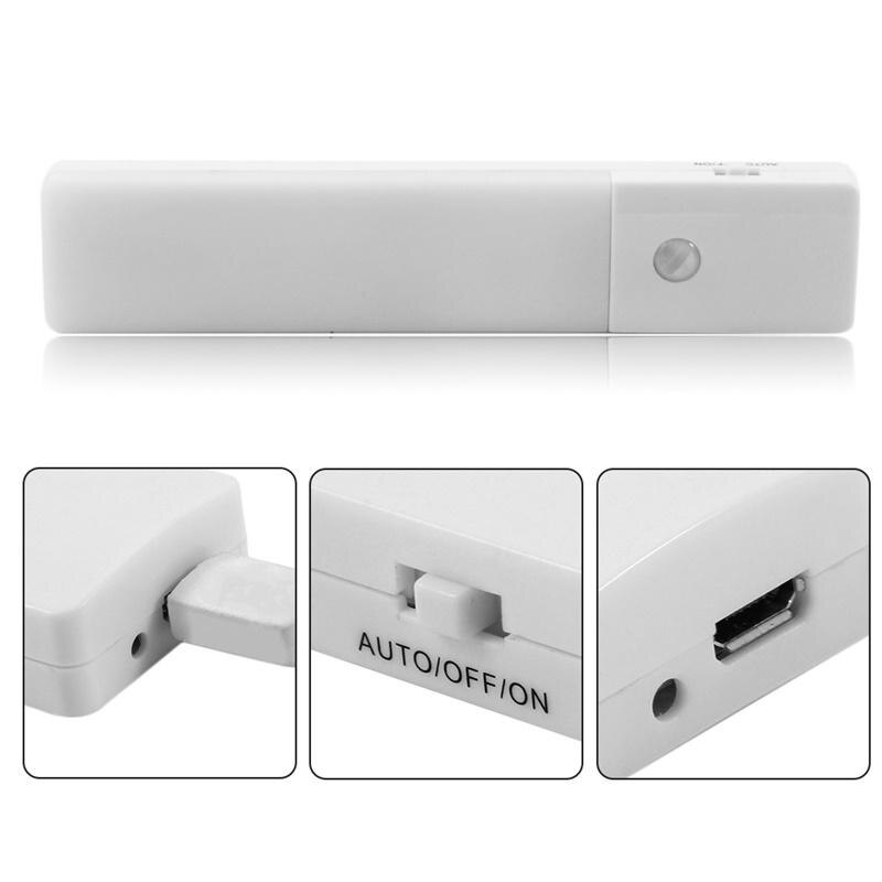 LED USB Aufladbare Motion Sensor Nachtlicht Menschlichen Körper Induktion Licht Sensor Lampe für Schrank Korridor Keller