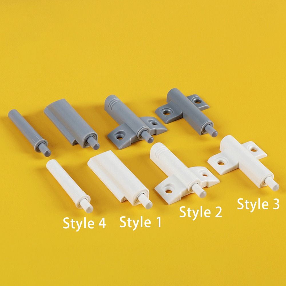 Amortisseur de porte en plastique, pousser pour ouvrir et fermer, maison, cuisine avec vis, armoire, butées de porte anti-claquement