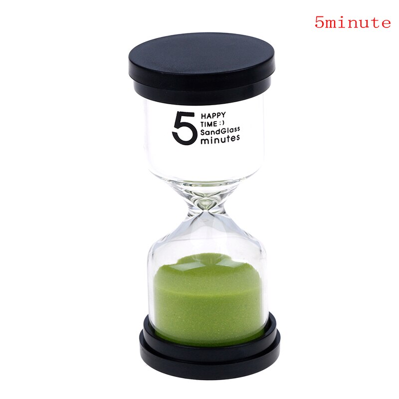 1pc Home Ornament Desktop Sand Clock Timers 10 Minute/15 Minutes/30 Minutes Hourglass Timer For Children Brush Teeth: 5 Minutes