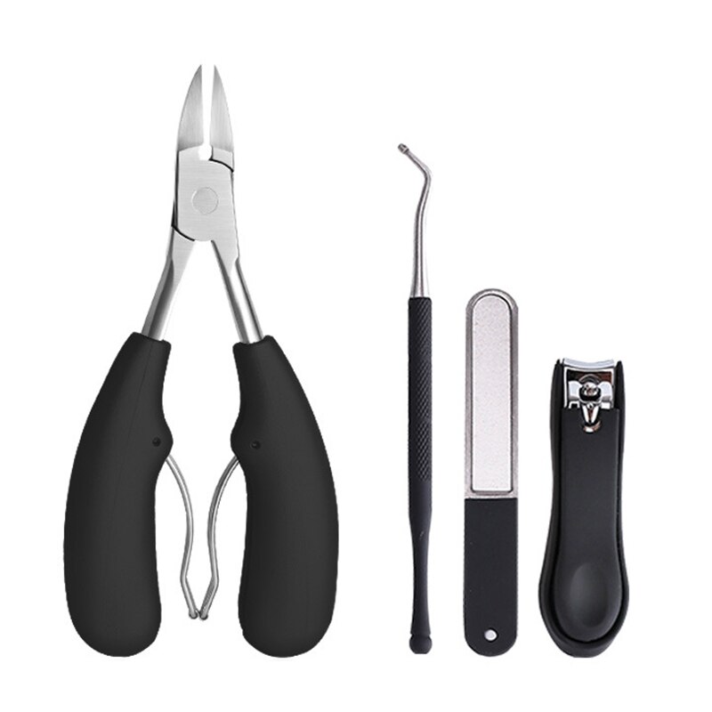 Stainless Steel Toenail And Fingernail Clippers Set For Thick Nails Large Toenail Clippers: Default Title