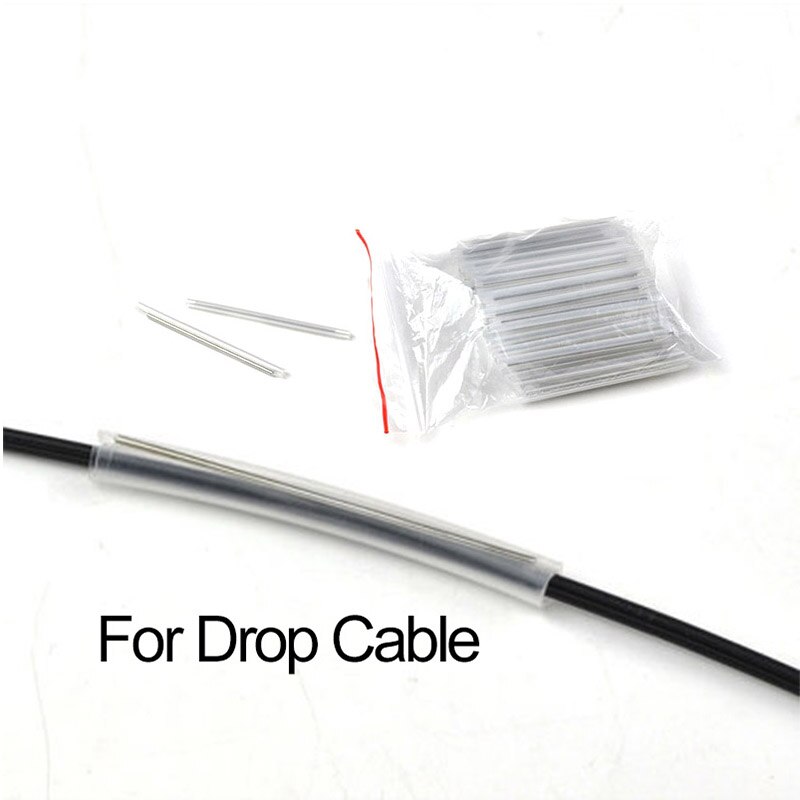 Tubo de fibra óptica de 1000x6,0mm, manguitos de protección de Cable de fibra FTTH, protector de empalme termorretráctil para Cable de caída, 5,5 unids/lote