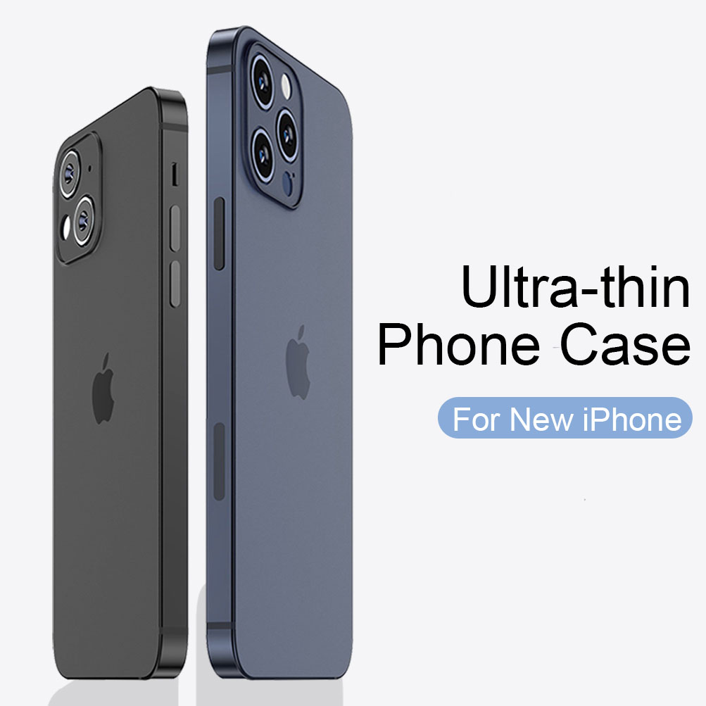 Coque de téléphone ultra fine pour Apple iPhone, coque arrière complète pour iPhone 13 Pro Max 256, iPhone 11 12 13 mini 14 Pro X Poly XS Max Cases, 0.3mm