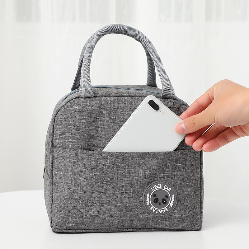 Brivilas kation mittagessen taschen frauen tragbare wasserdichte zippe Schüler lunchbox thermo tasche büro schule picknick kühltasche