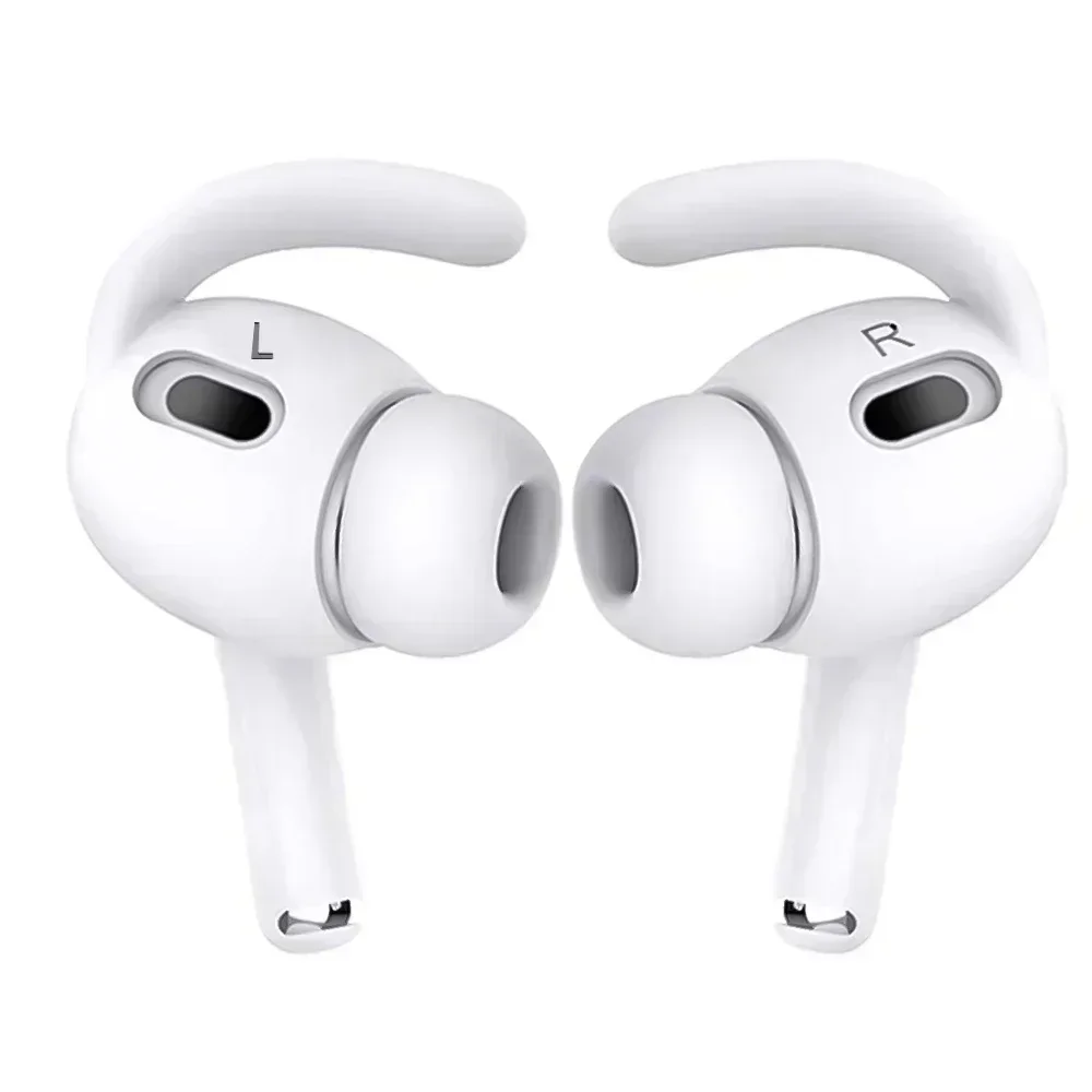 In-Ear Eartips Hook Silicone for Apple Airpods Pro Protector Earphone Case Earpads with Anti-slip Earhook for Apple AirPods Pro: 3XS / Snow