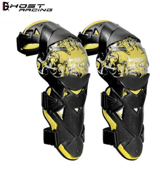 Motorfiets Knee Protector Bescherming Motocross Protector Pads Knie Guard Rodilleras Moto Kniebeschermers Beschermende kleding Kniebeschermers: GR-HX05-Yellow