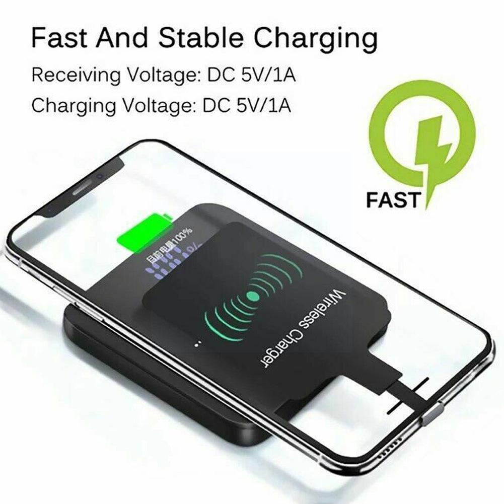 Wireless Charging Receiver Patch For Android Type-c Universal Micro Usb Type C Fast Wireless Charger Adapter 600-8000ma R7m9