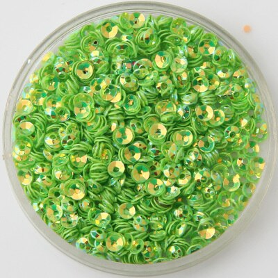 500g/- pack 3mm koppar glittrande färg lösa paljetter paljetter sömnad bröllopspysselplagg skor väska nagelkonsttillbehör: Ljusgrön