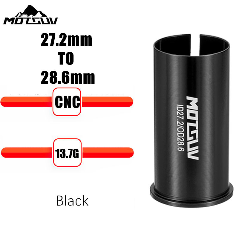 MOTSUV Fahrrad Sattelstütze Adapter Legierung Hülse Konvertieren Sattelstütze Rohr Konvertierung Adapter 25,4 27,2 28,6 30,4 30,8 31,6 33,9 34,9mm: Burgunderrot