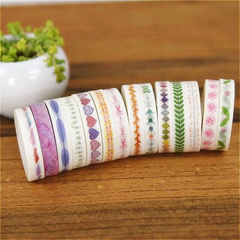 1piece Cartoon Washi Tape Scrapbooking DIY Label High Delicate Pretty Sticker Masking Tape School Office Supply