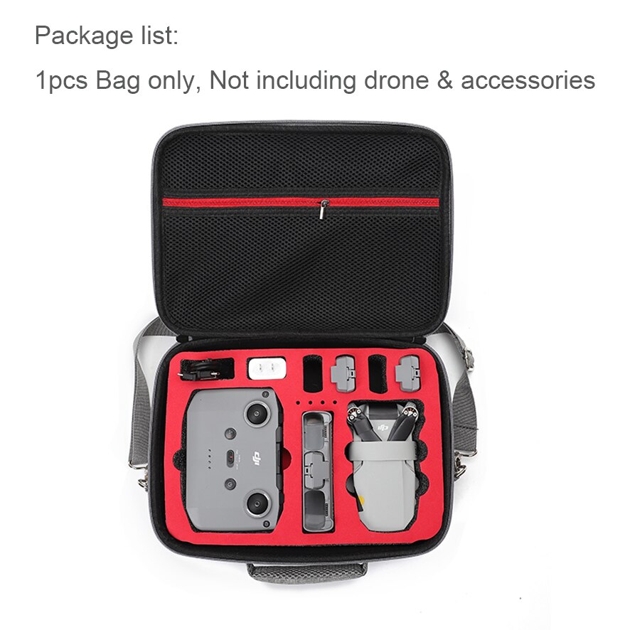 Bærbar bæretaske vandtæt stødsikker rejsetaske rygsæk til dji mavic mini 2 tilbehør opbevaringsetui: Rød