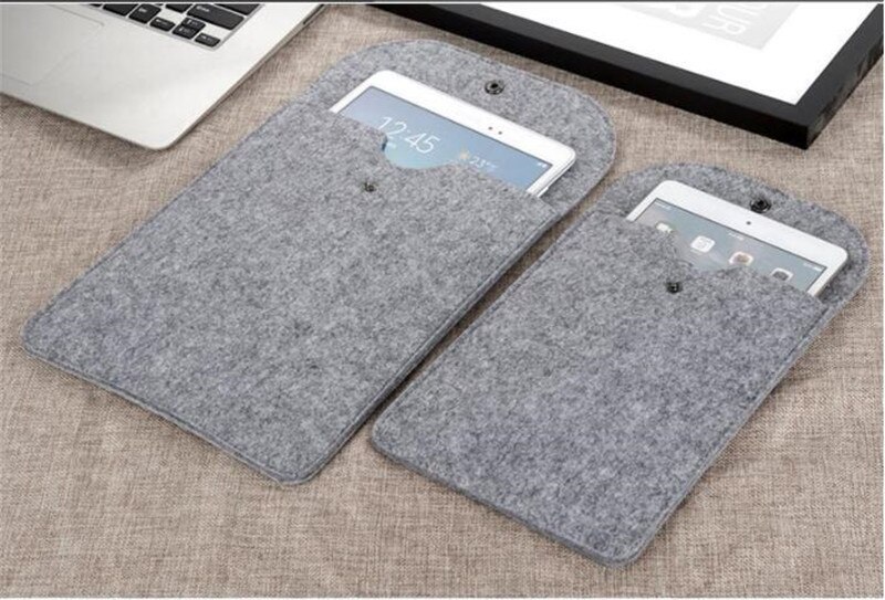 Felt Sleeve Bag Case for Apple iPad 9.7 inch For Samsung 10.1 inch Cover for iPad mini Xiaomi mipad 7.9" 8.0" Huawei T3 9.6"