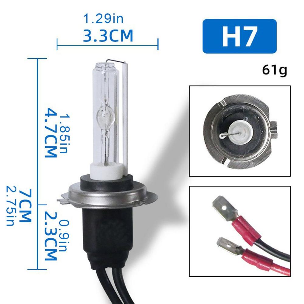 2pcs H7 3000K-15000K Automobile Vehicle Car HID Xenon Lamp Light Buld Fixment Replacement Car Accessories
